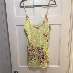 BCBGeneration Yellow Ruched Camisole